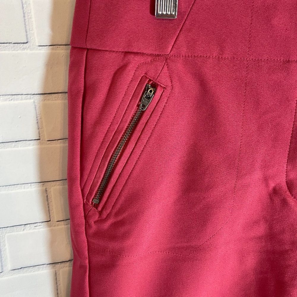 Loft Marisa Skinny Rose Pink Crop Pants Sz 2 - Picture 10 of 10